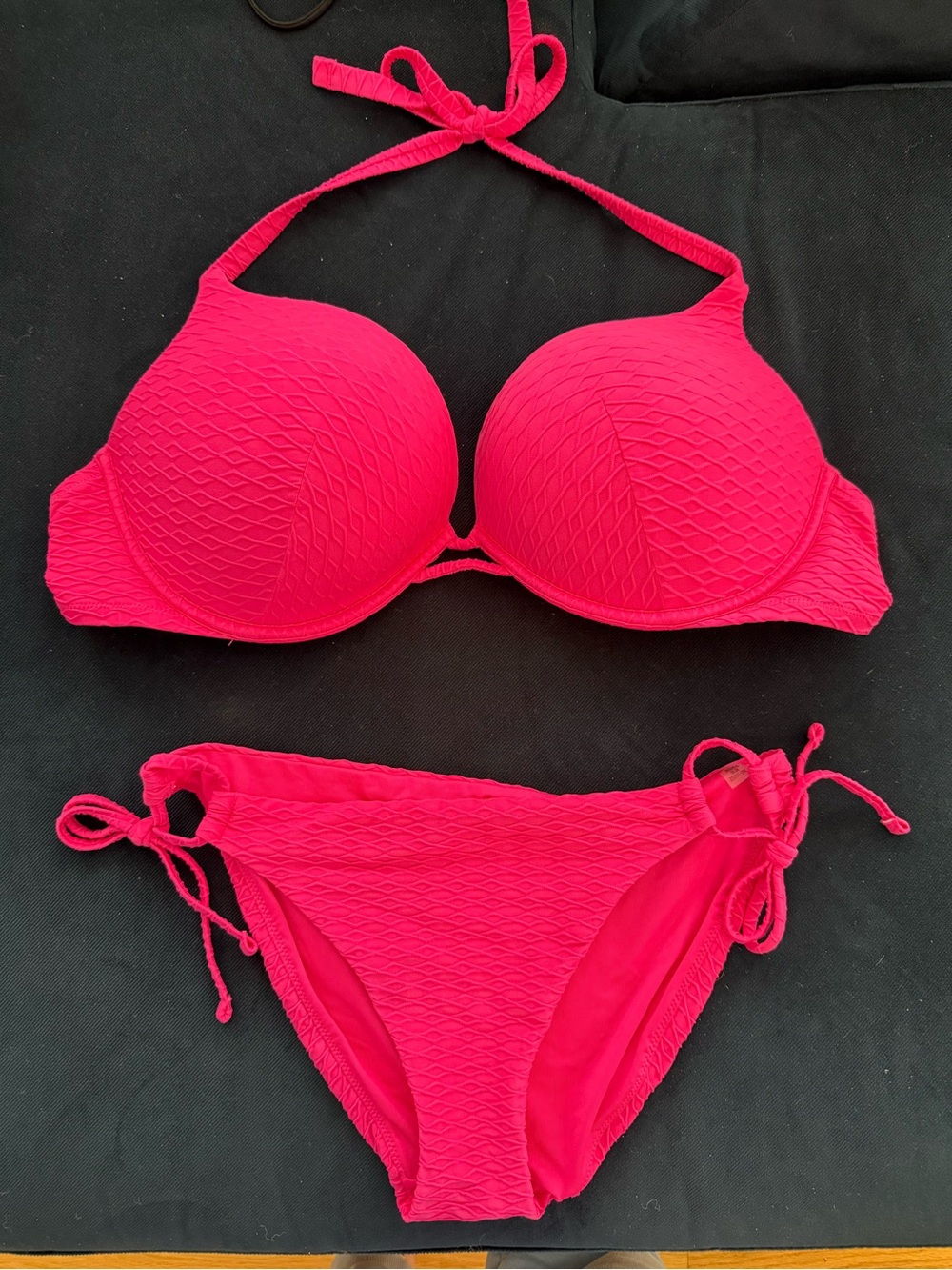 Victorias Secret Women’s Push-Up Bikini Set - Hot Pink